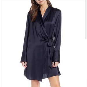 Something Navy wrap dress